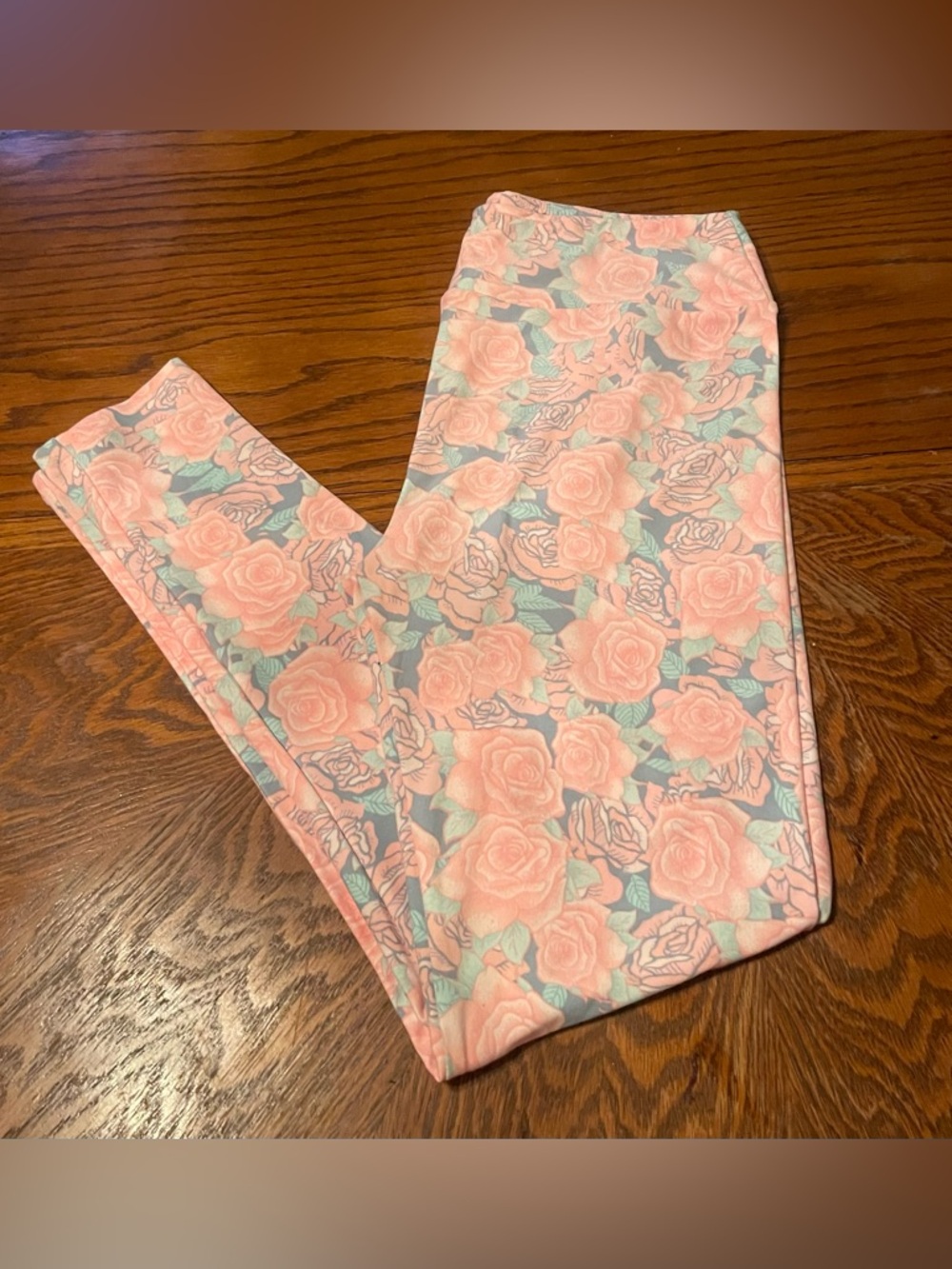 LLR TC Leggings new, never worn. Beautiful pastel floral pattern.